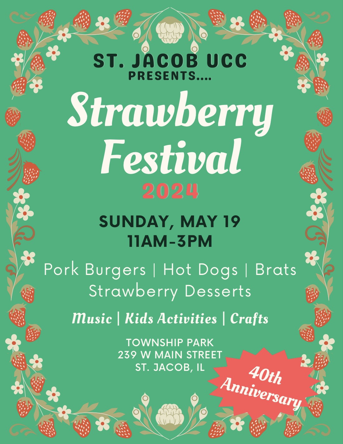 Strawberry Festival St. Jacob United Church of Christ in St. Jacob IL